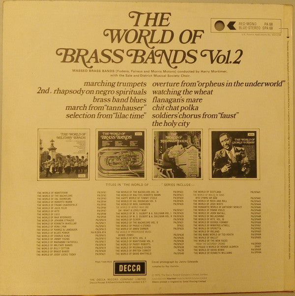 Massed Brass Bands Of Fodens, Fairey Aviation & Morris Motors : The World Of Brass Bands Vol. 2 (LP, Comp)