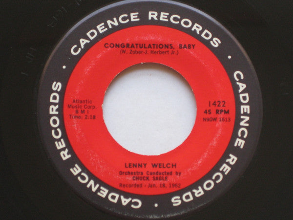Lenny Welch : Ebb Tide (7")