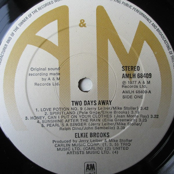 Elkie Brooks : Two Days Away (LP, Album)