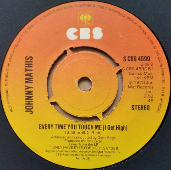 Johnny Mathis : When A Child Is Born (Soleado) (7", Single, Kno)
