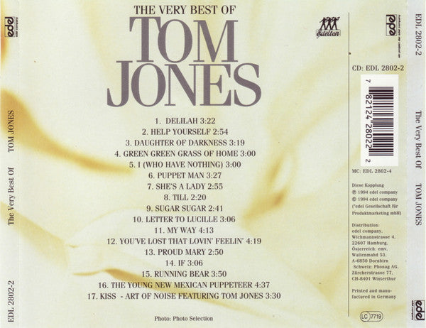 Tom Jones : The Very Best Of Tom Jones (CD, Comp)