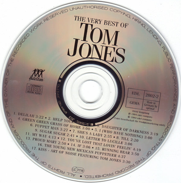 Tom Jones : The Very Best Of Tom Jones (CD, Comp)