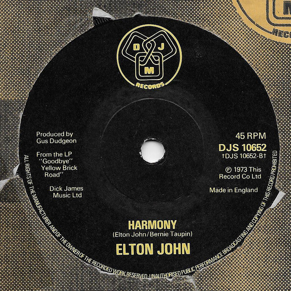 Elton John : Pinball Wizard (7")
