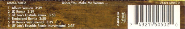Usher : You Make Me Wanna... (CD, Single)