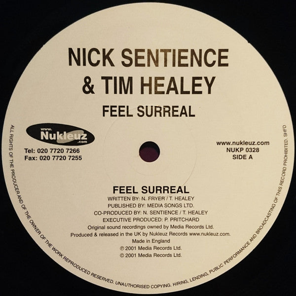 Nick Sentience & Tim Healey : Feel Surreal (12")
