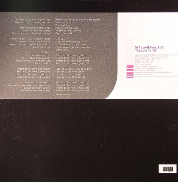 Di Pascali : Breathe To Fly (12")