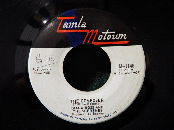 The Supremes : The Composer (7", Single, Mono)