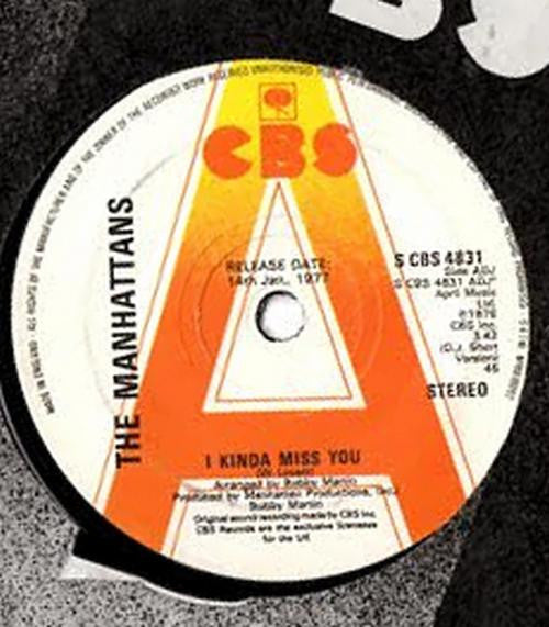 Manhattans : I Kinda Miss You (7", Promo)