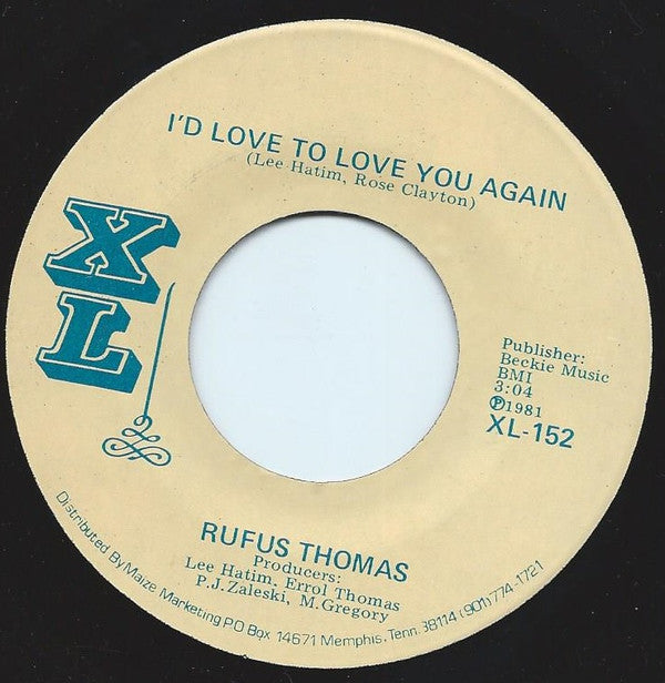 Rufus Thomas : Everybody Cried (The Day Disco Died) / I'd Love To Love You Again (7", Single)