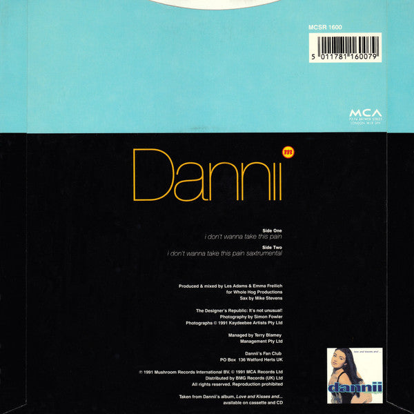 Dannii Minogue : I Don't Wanna Take This Pain (7", Single, Sil)