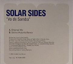 Solar Sides : Va De Samba (12", Single)