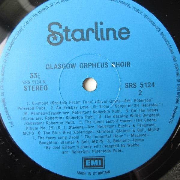 The Glasgow Orpheus Choir , conductor Sir Hugh Roberton : Favourite Songs (LP, Album, Comp)
