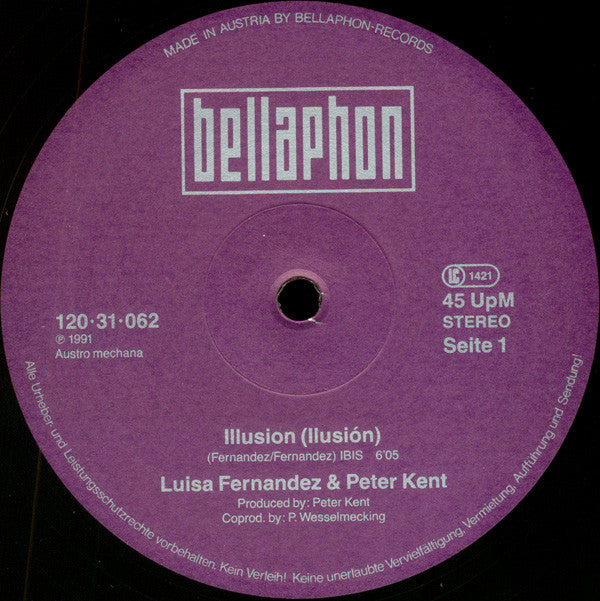 Luisa Fernandez & Peter Kent : Illusion = Ilusión (12", Maxi)