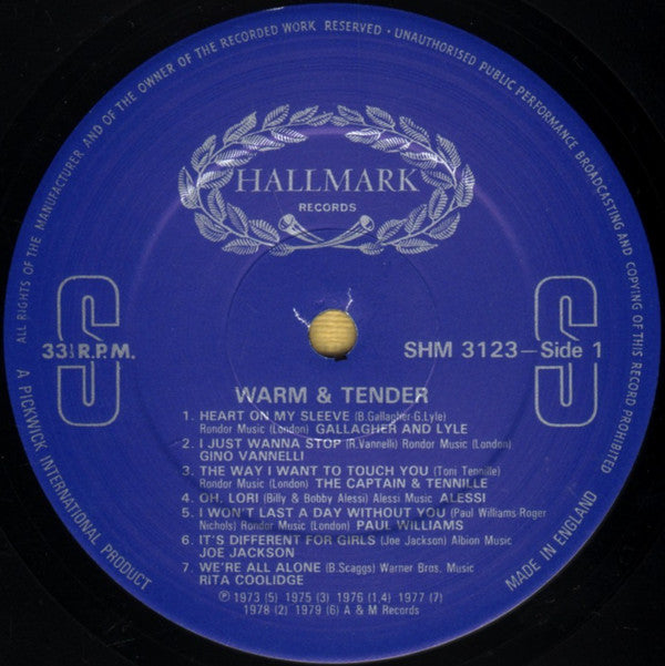 Various : Warm & Tender (LP, Comp)
