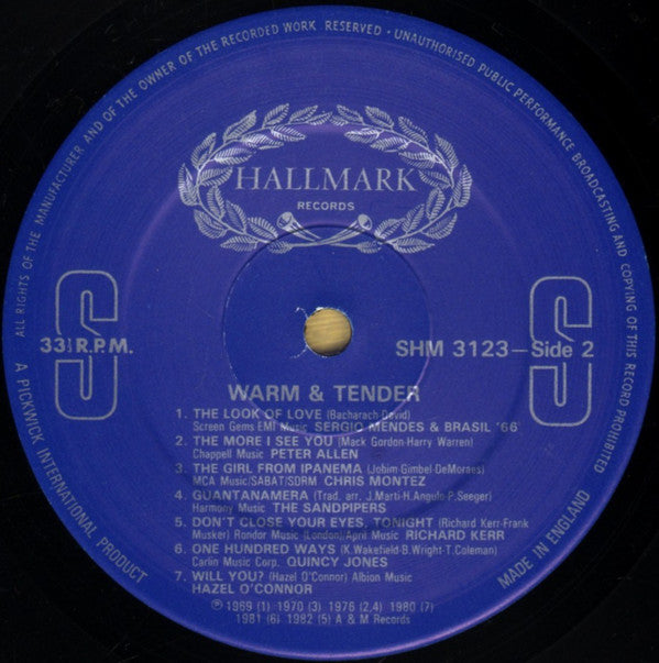 Various : Warm & Tender (LP, Comp)