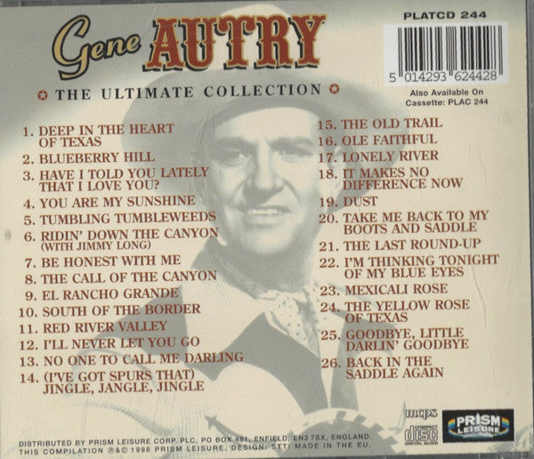Gene Autry : The Ultimate Collection: Tumbling Tumbleweeds (CD, Comp)