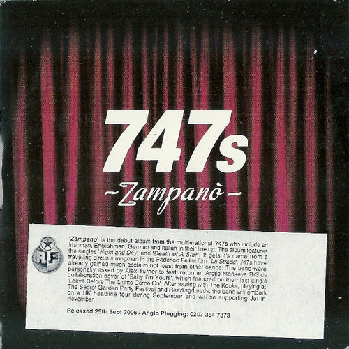 747s : ~Zampanò~ (CD, Album, Promo)