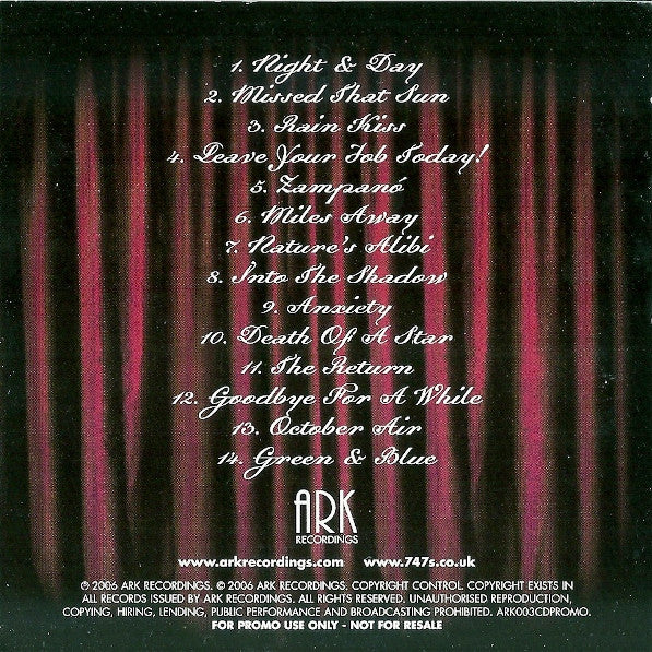 747s : ~Zampanò~ (CD, Album, Promo)