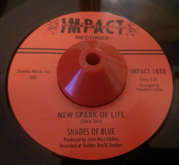 Shades Of Blue (3) : Treats Me Right (7", Single, Pic)