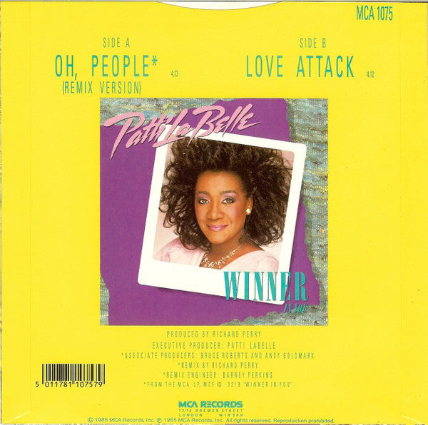 Patti LaBelle : Oh, People (7", Single)