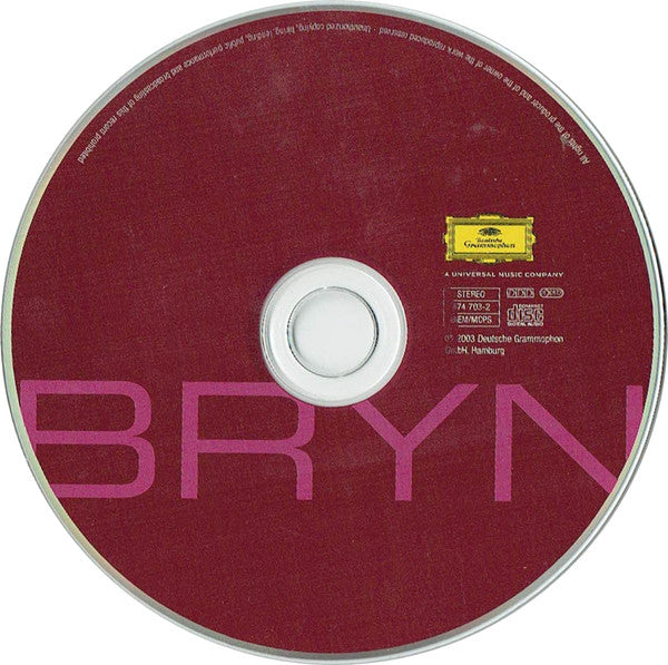 Bryn Terfel : Bryn (CD, Album)