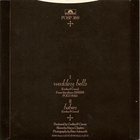 Godley & Creme : Wedding Bells (7", Single, Inj)