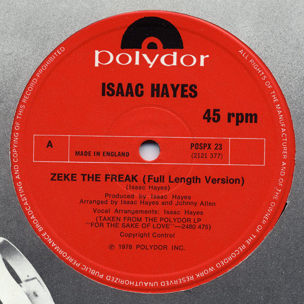 Isaac Hayes : Zeke The Freak (12")