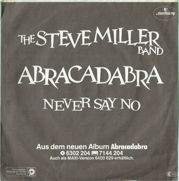 The Steve Miller Band* : Abracadabra (7", Single, Sol)