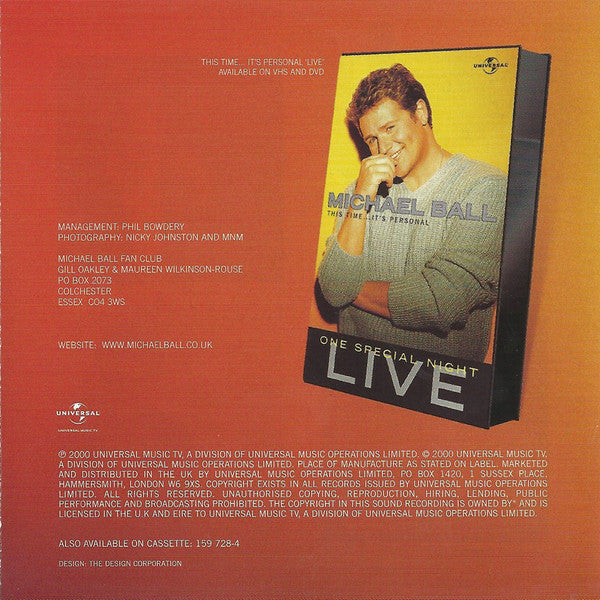 Michael Ball : This Time...It's Personal (CD, Album)