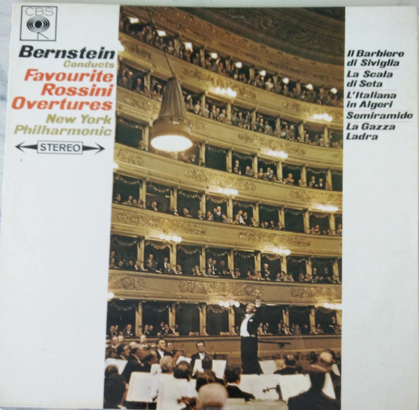 Gioacchino Rossini - Leonard Bernstein, New York Philharmonic : Bernstein Conducts Favorite Rossini Overtures (LP)