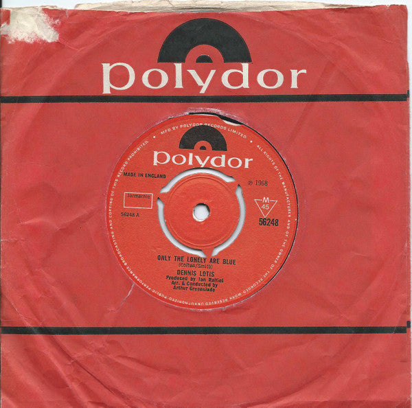 Dennis Lotis : Only The Lonely Are Blue (7", Single)