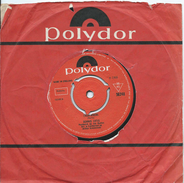 Dennis Lotis : Only The Lonely Are Blue (7", Single)