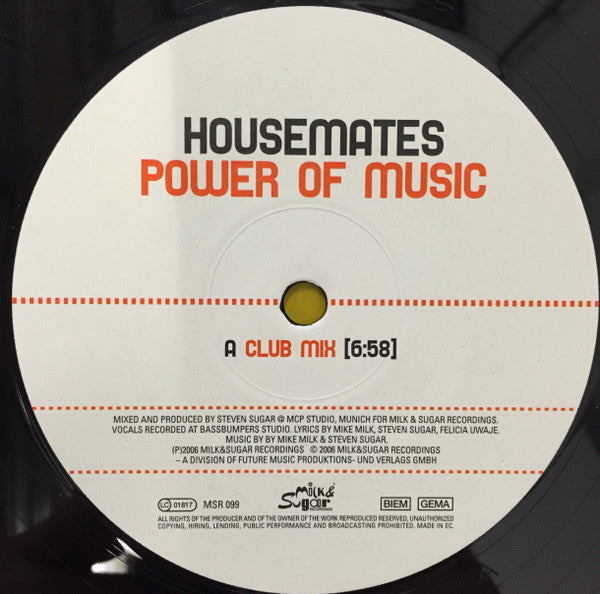 Housemates : Power Of Music (12")