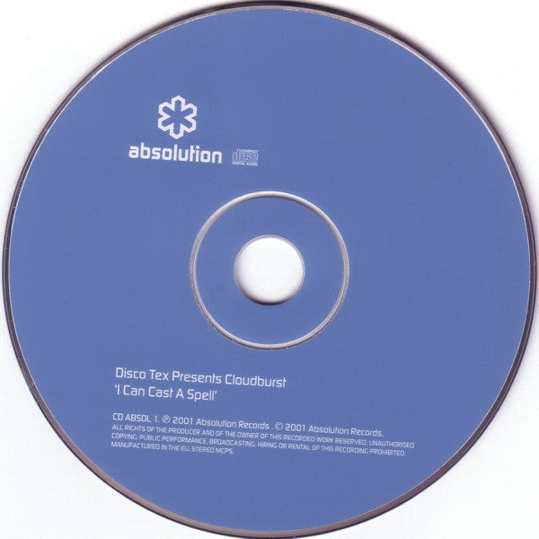 Disco-Tex Presents  Cloudburst (3) : I Can Cast A Spell (CD, Single)