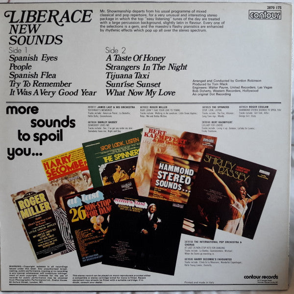 Liberace : New Sounds (LP)