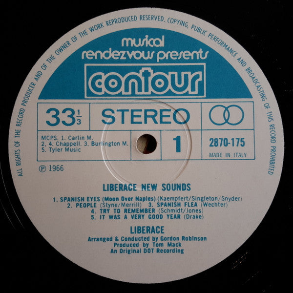 Liberace : New Sounds (LP)