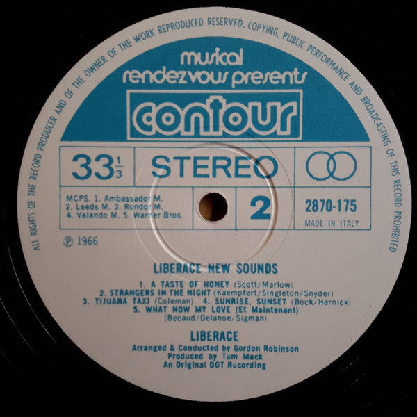 Liberace : New Sounds (LP)