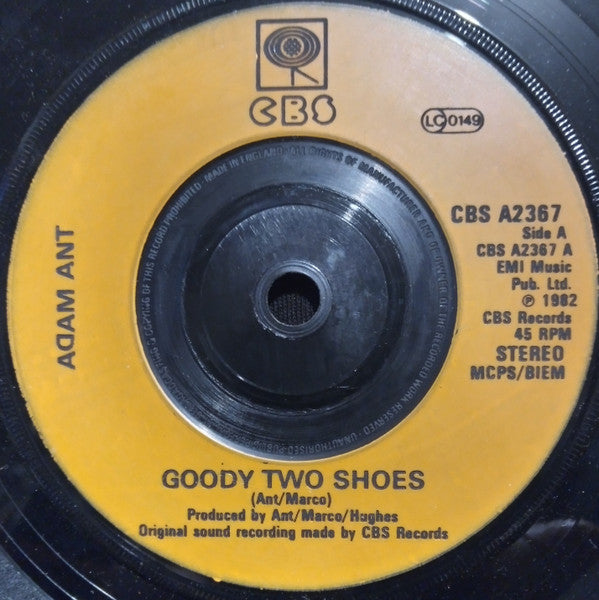 Adam Ant : Goody Two Shoes (7", Single, Ora)