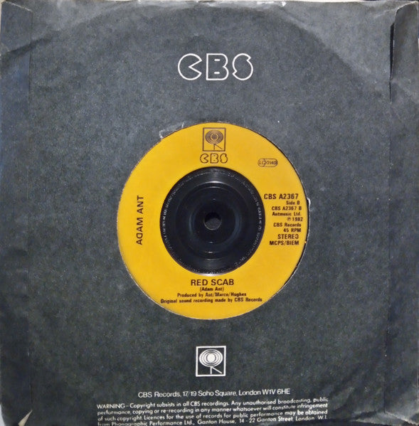 Adam Ant : Goody Two Shoes (7", Single, Ora)