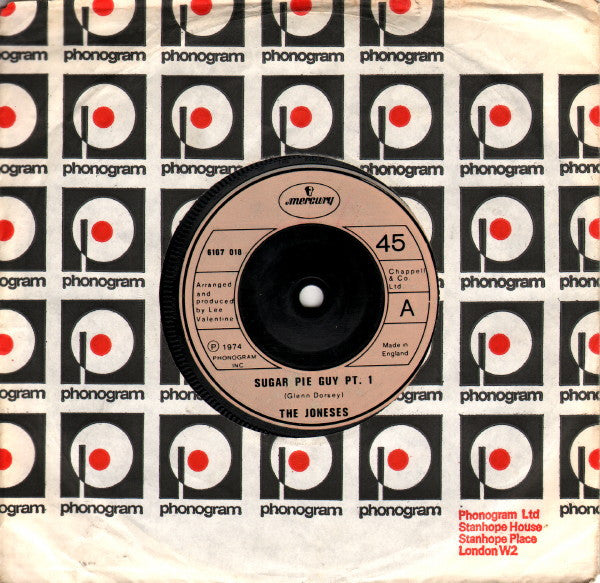 The Joneses : Sugar Pie Guy (7")