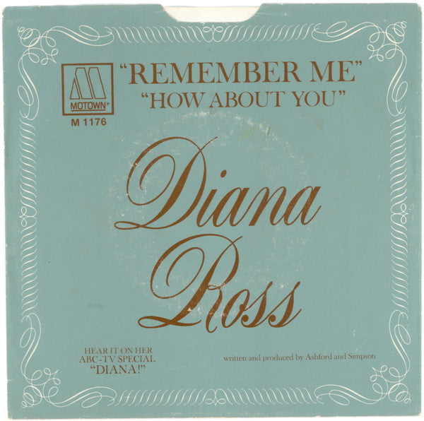 Diana Ross : Remember Me / How About You (7", Single)