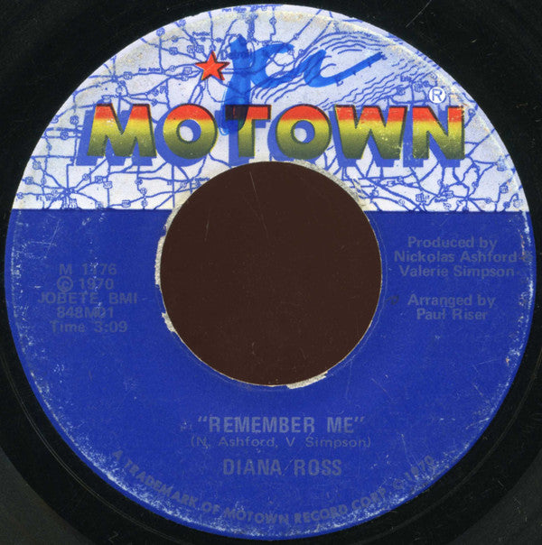 Diana Ross : Remember Me / How About You (7", Single)