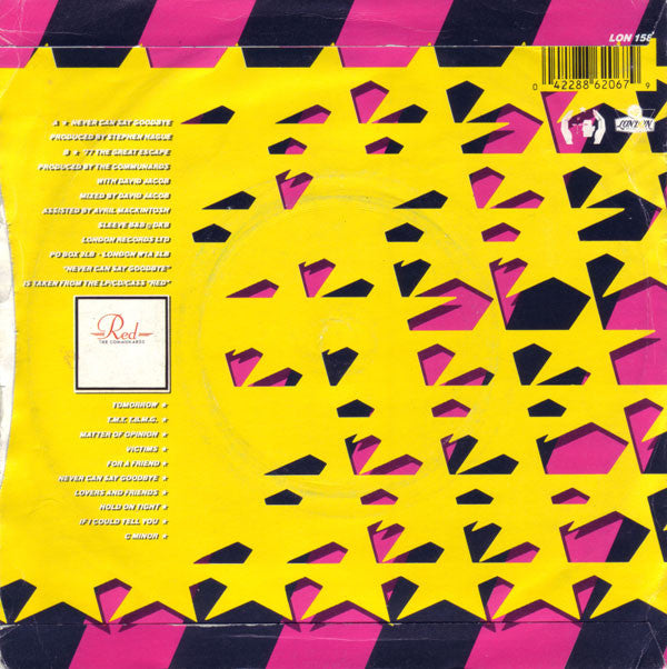 The Communards : Never Can Say Goodbye (7", Single)