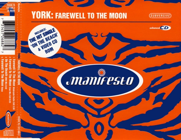 York : Farewell To The Moon (CD, Single, Enh)