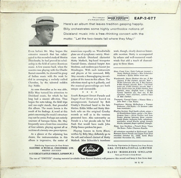 Billy May And His Orchestra : Sorta-Dixie! (No. 2) (7", EP)