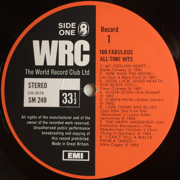 Various : 100 Fabulous All Time Hits (6xLP, Comp + Box)