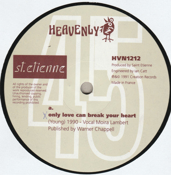 St. Etienne* : Only Love Can Break Your Heart / Filthy (12", Single)