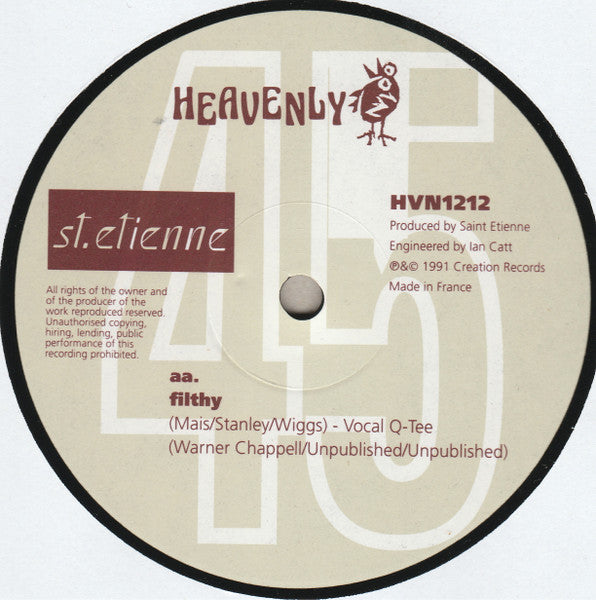 St. Etienne* : Only Love Can Break Your Heart / Filthy (12", Single)
