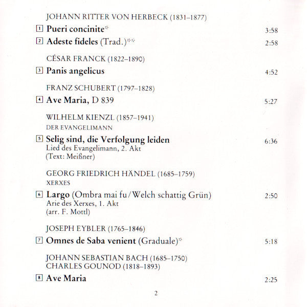 Placido Domingo / Die Wiener Sängerknaben : Ave Maria (CD, Album, RE)