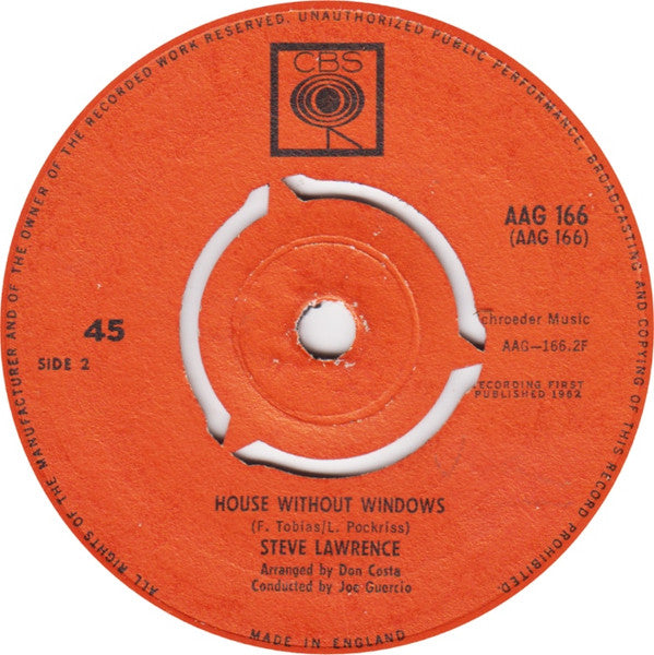 Steve Lawrence (2) : Walking Proud (7", Single)